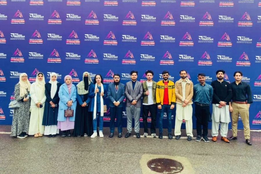 AI Innovation Society members at the Indus AI Summit in Islamabad