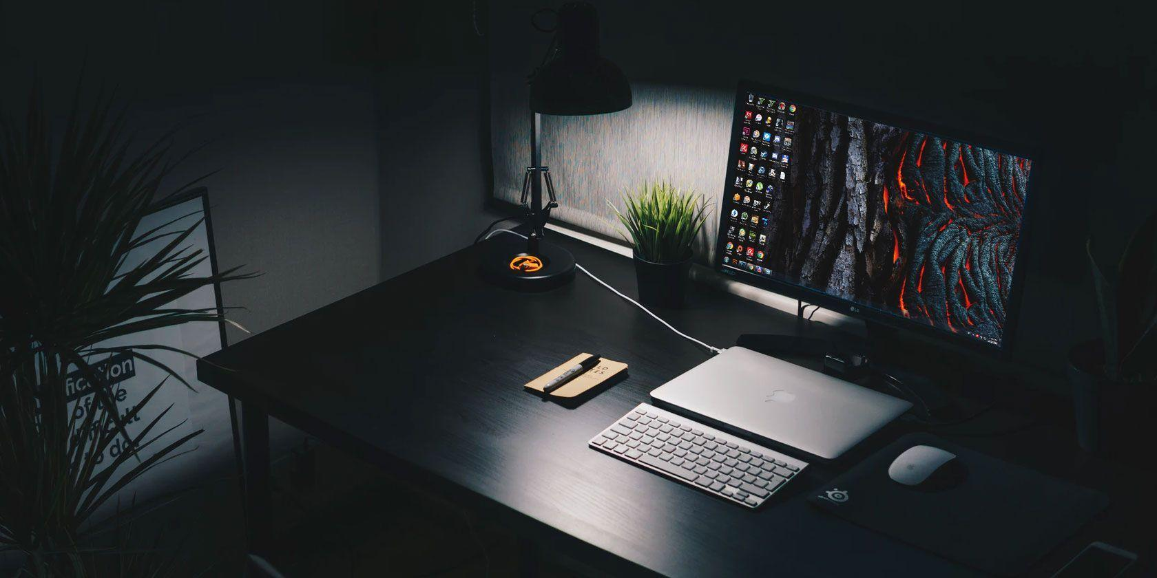 The desk where Sudais Khalid builds his projects